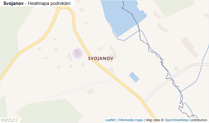 Mapa Svojanov - Firmy v části obce.