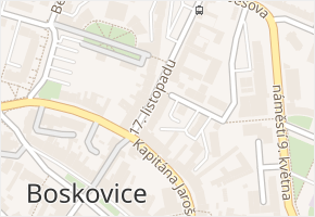 17. listopadu v obci Boskovice - mapa ulice