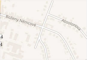 Boženy Němcové v obci Boskovice - mapa ulice
