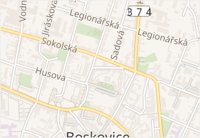 Hálkova v obci Boskovice - mapa ulice