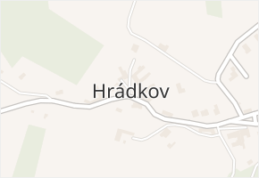 Hrádkov v obci Boskovice - mapa části obce