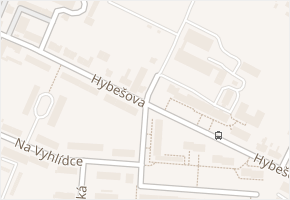 Hybešova v obci Boskovice - mapa ulice