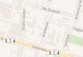 Jiráskova v obci Boskovice - mapa ulice