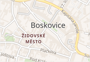 Kamenice v obci Boskovice - mapa ulice