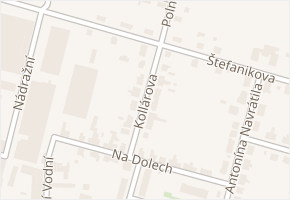 Kollárova v obci Boskovice - mapa ulice
