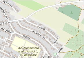 Lipová v obci Boskovice - mapa ulice