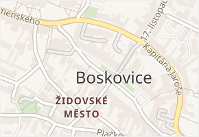 Masarykovo náměstí v obci Boskovice - mapa ulice