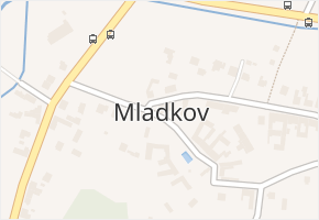 Mladkov v obci Boskovice - mapa části obce