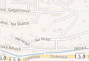 Na Hrázi v obci Boskovice - mapa ulice