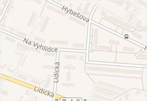 Na Vyhlídce v obci Boskovice - mapa ulice