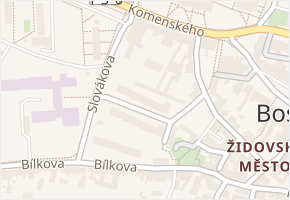Otakara Chlupa v obci Boskovice - mapa ulice