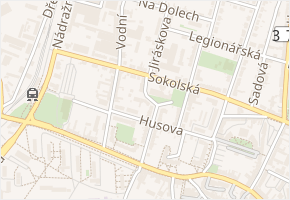 Palackého náměstí v obci Boskovice - mapa ulice