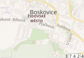 Pod Klášterem v obci Boskovice - mapa ulice