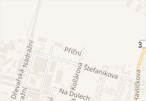 Příční v obci Boskovice - mapa ulice