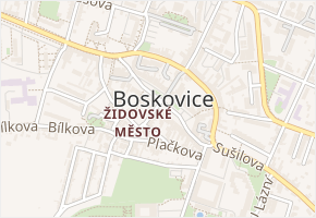 U Císařské v obci Boskovice - mapa ulice