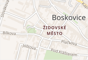 U Templu v obci Boskovice - mapa ulice