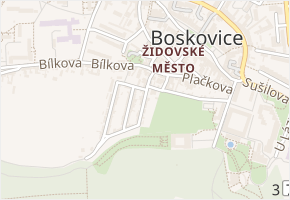 Velenova v obci Boskovice - mapa ulice