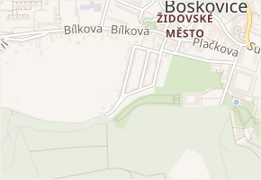 Žerotínova v obci Boskovice - mapa ulice