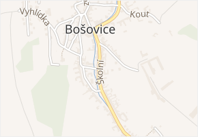 Školní v obci Bošovice - mapa ulice