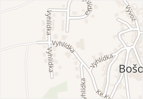 Vyhlídka v obci Bošovice - mapa ulice