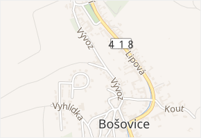 Vývoz v obci Bošovice - mapa ulice
