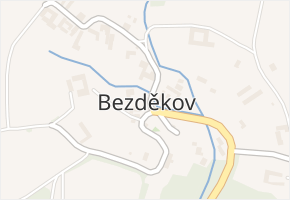 Bezděkov v obci Bouzov - mapa části obce