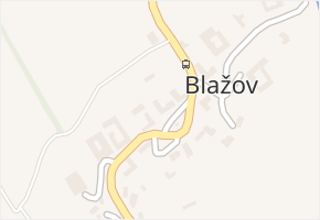 Blažov v obci Bouzov - mapa části obce
