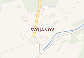 Svojanov v obci Bouzov - mapa části obce