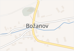 Božanov v obci Božanov - mapa části obce