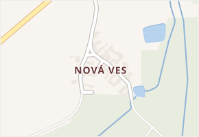 Nová Ves v obci Božejov - mapa části obce