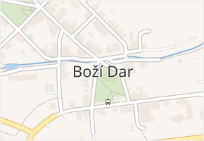 Boží Dar v obci Boží Dar - mapa části obce