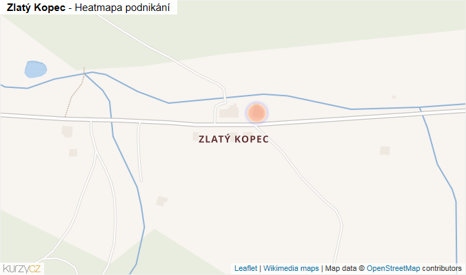 Mapa Zlatý Kopec - Firmy v části obce.