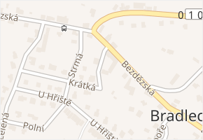 Bezdězská v obci Bradlec - mapa ulice