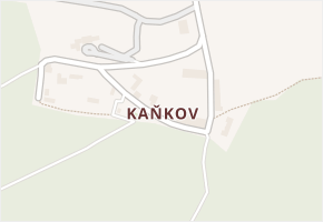 Kaňkov v obci Braňany - mapa části obce