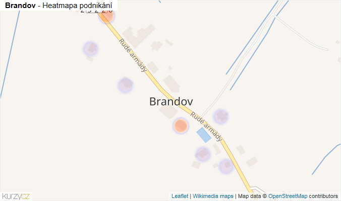 Mapa Brandov - Firmy v části obce.