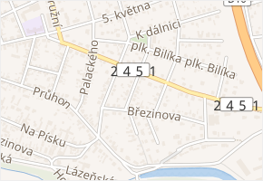 Boženy Němcové v obci Brandýs nad Labem-Stará Boleslav - mapa ulice