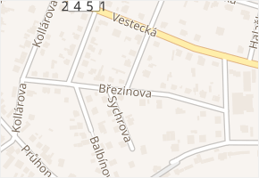 Březinova v obci Brandýs nad Labem-Stará Boleslav - mapa ulice