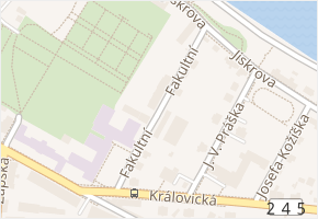Fakultní v obci Brandýs nad Labem-Stará Boleslav - mapa ulice