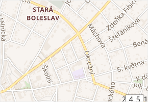 Jiráskova v obci Brandýs nad Labem-Stará Boleslav - mapa ulice