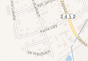 Karla Lípy v obci Brandýs nad Labem-Stará Boleslav - mapa ulice
