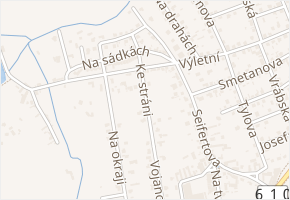 Ke stráni v obci Brandýs nad Labem-Stará Boleslav - mapa ulice