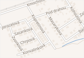 Kopretinová v obci Brandýs nad Labem-Stará Boleslav - mapa ulice