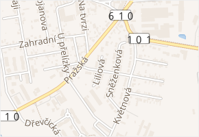 Liliová v obci Brandýs nad Labem-Stará Boleslav - mapa ulice
