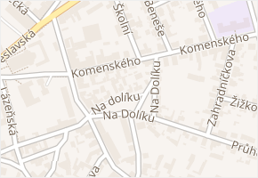 Na dolíku v obci Brandýs nad Labem-Stará Boleslav - mapa ulice