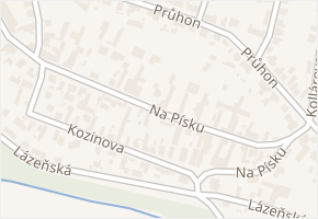 Na písku v obci Brandýs nad Labem-Stará Boleslav - mapa ulice
