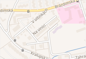 Na vinici v obci Brandýs nad Labem-Stará Boleslav - mapa ulice