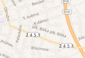 plk. Bilíka v obci Brandýs nad Labem-Stará Boleslav - mapa ulice