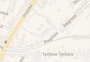Riegrova v obci Brandýs nad Labem-Stará Boleslav - mapa ulice