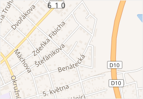 Slovanská v obci Brandýs nad Labem-Stará Boleslav - mapa ulice
