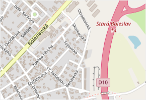 Sojovická v obci Brandýs nad Labem-Stará Boleslav - mapa ulice